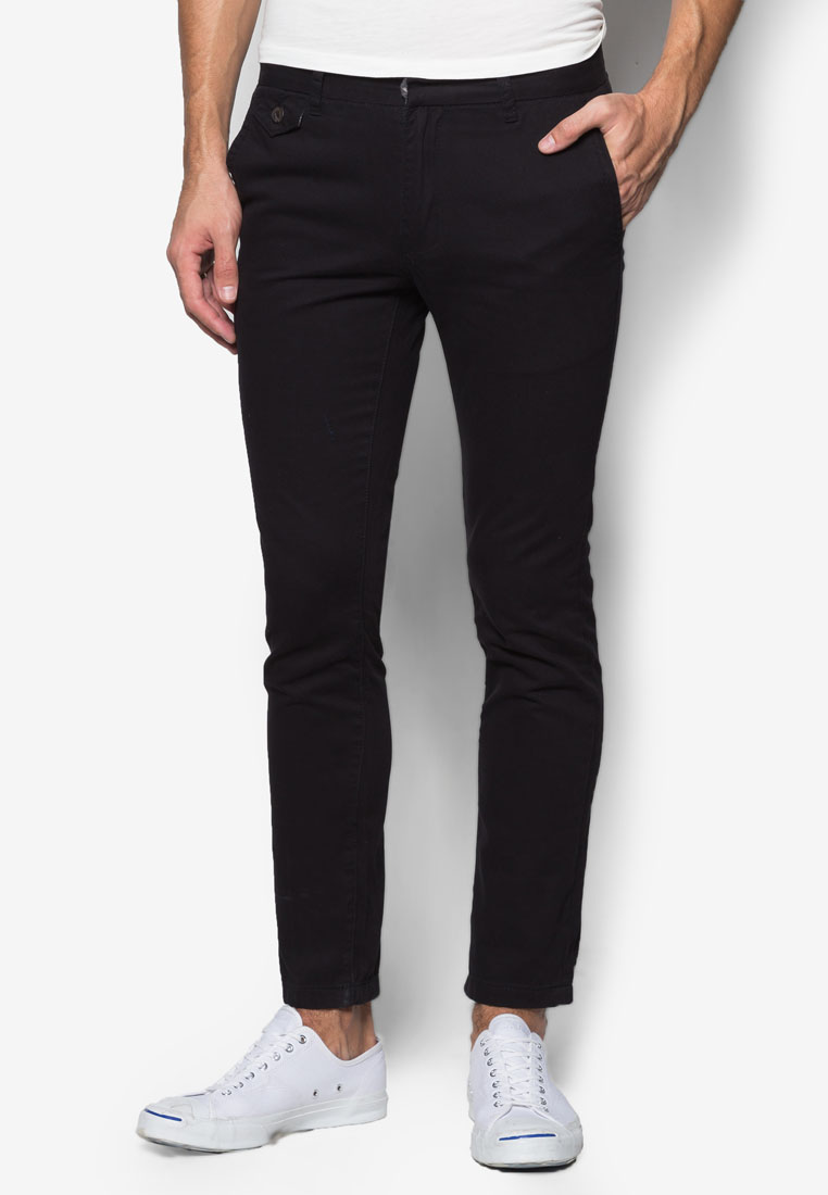 Slim Fit Chinos With Printed Waistband