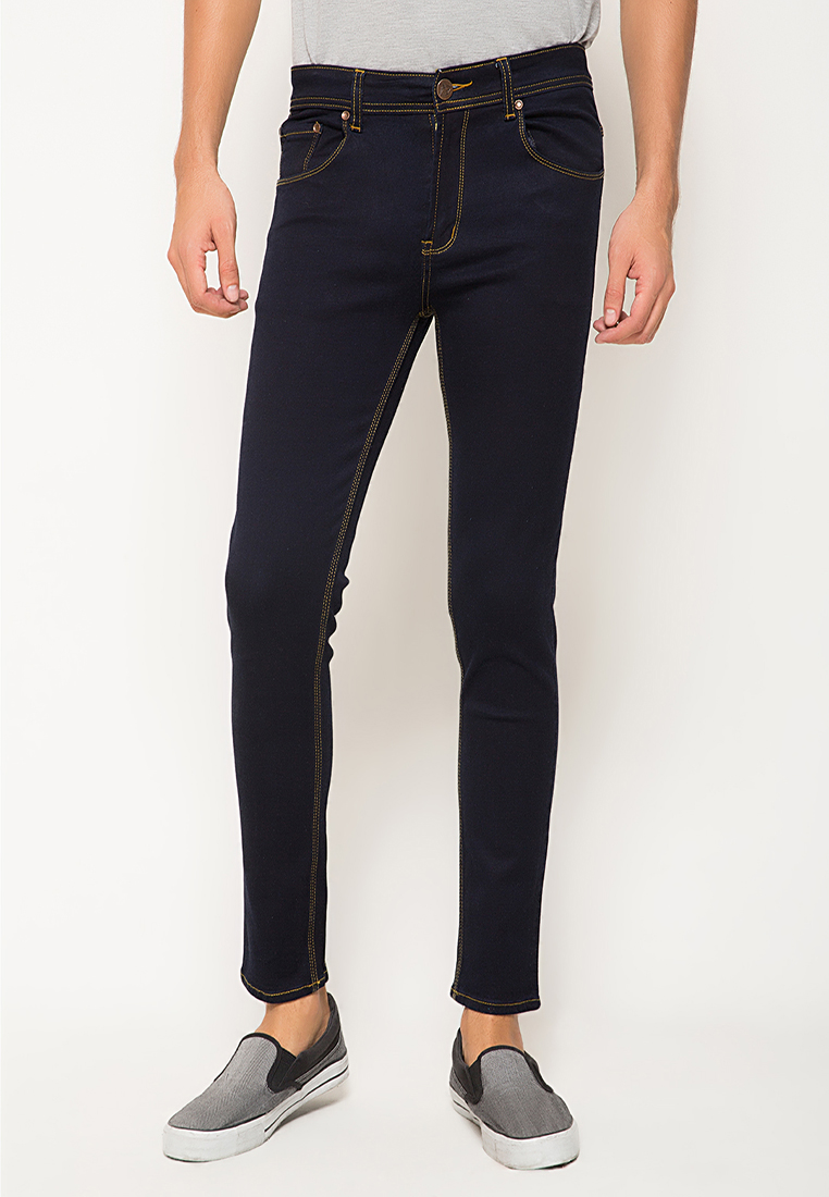 2ndRED133205  Jeans Slim Fit Straight - Blue Black