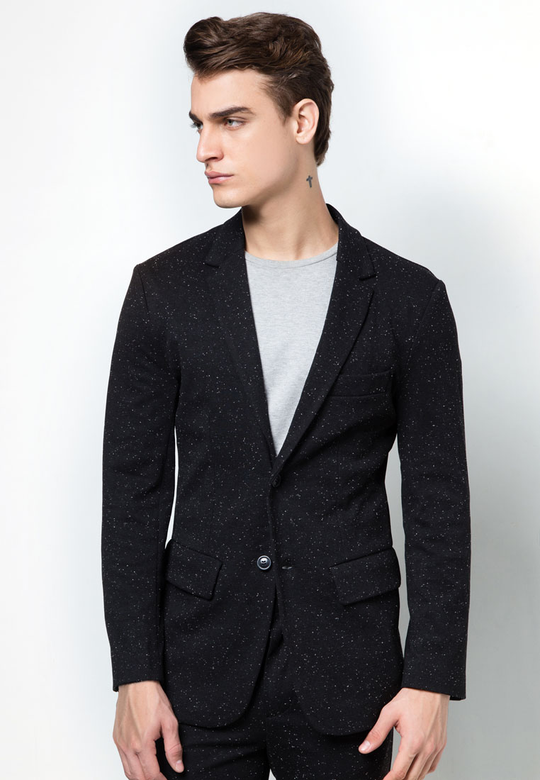 Two Button Fitted Flecked Blazer